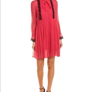 Kooples pleated silk shirtdress
